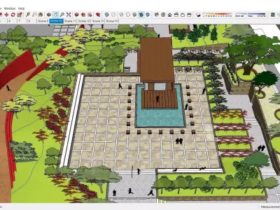 Sketchup Plaza 196 3D model