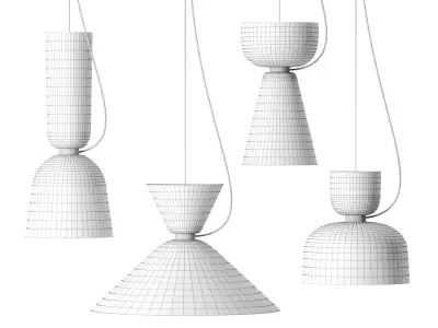 Alphabeta Pendant light by HEM 3D model