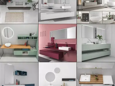 Bathroom furniture collection 5 Bathroom 9 3D model