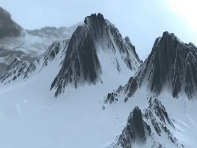 mountain snow 3D model