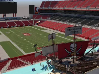 Raymond James Stadium - Florida 3D model