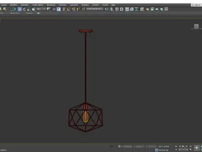 Astrid Pendant Light Low-poly 3D model