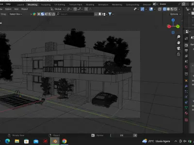 modern house  3D model 12