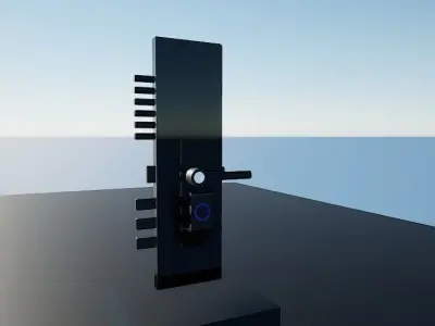 Lock1 tv stand Low-poly 3D model