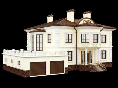 Cottage house 3D model