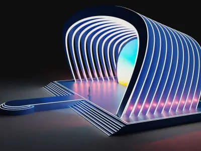 Entertainment Concert or Award Event Stage 3D model 3D model