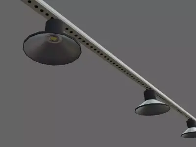 Industrial Lamps - Lights for Warehouse - Lampadas Low-poly 3D model