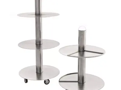 Steel Floor Lamp 3D model