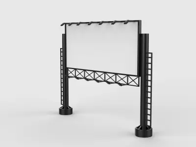 outdoor advertising billboard 06 3D model