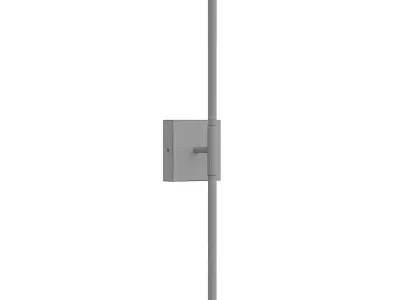 Trace Black LED Modern Wall Light 3D model