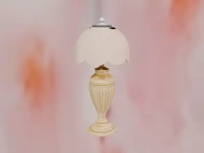 Marble-Arc Deco Glow Lamp 3D print model