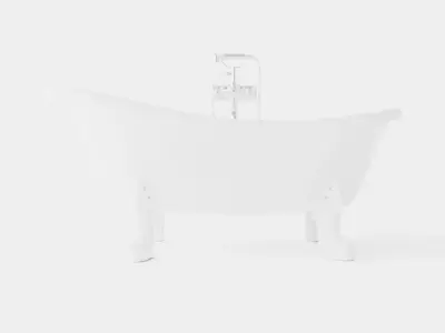 Bath Tub Low-poly 3D model