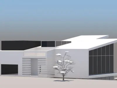 Villa modern house 3D model
