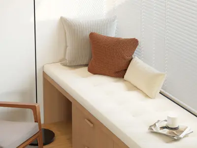 Bay window mat 3D model