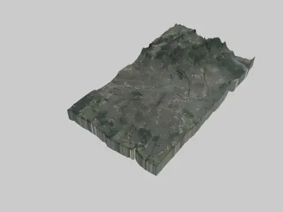 PARIS City  Low-poly 3D model