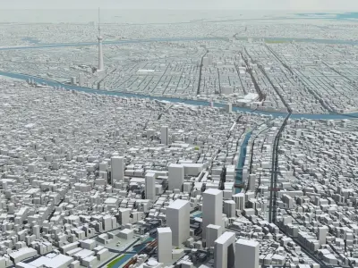 Tokyo City Japan 3D model