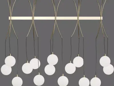 DRAPE SKIRT 15 CHANDELIER 3D model