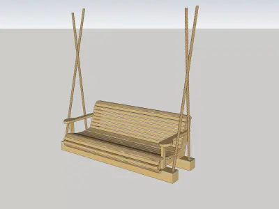 banc suspendu  3D model