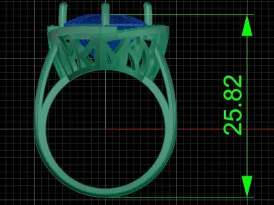 Jewelry ring 421 3D print model