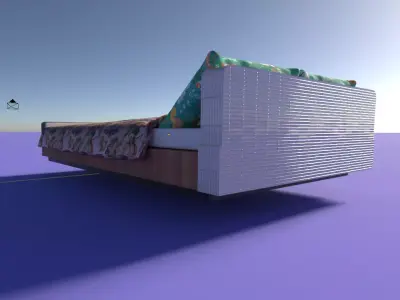 Bedroom Basic Low-poly 3D model