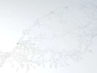 Grenada Road Network and Streets 3D model