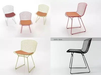 Bertoia Side Chair 3D model