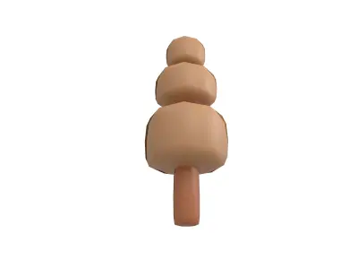Cartoon Tree v13 004 Low-poly 3D model