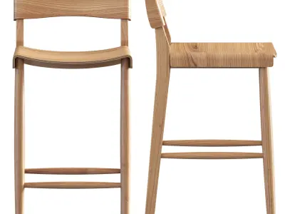 Temple and Webster Kobe Barstool 3D model