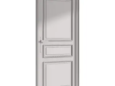  Interior door 6 Low-poly 3D model