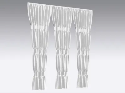 Curtain Low-poly 3D model 36