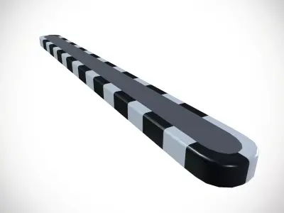 Road Divider Low-poly 3D model