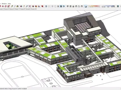 Sketchup School and University N4 3D model