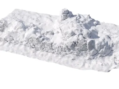 Winter snow pile 2 3D model