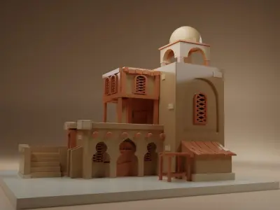 Arab Desert House 3D model
