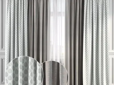 Curtain Set 168 3D model