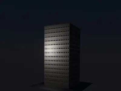Office building Free low-poly 3D model
