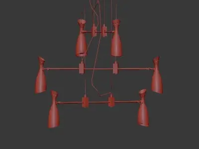 Duke chandelier 3D model