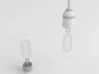 Bulb light 17 3D model