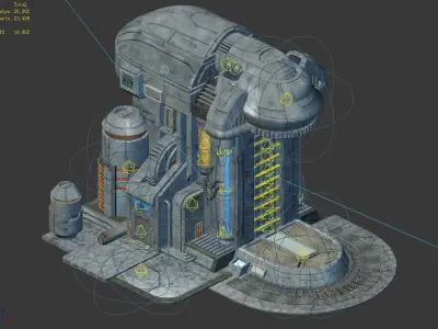 Functional mechanical object 01 3D model