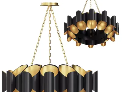 Hudson Valley Banks Chandelier 3D model