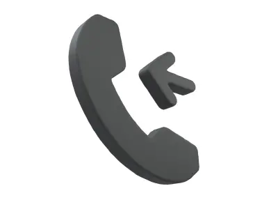 Phone Incoming Symbol v1 001 Low-poly 3D model