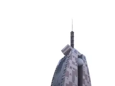 Futuristic Patterned Skyscraper 3D model
