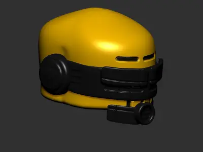 helmet high poly sculpt 3d printable  3D model 144