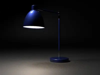 Lamp table - navy Low-poly 3D model