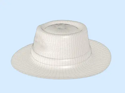 Fedora Hat  Free low-poly 3D model