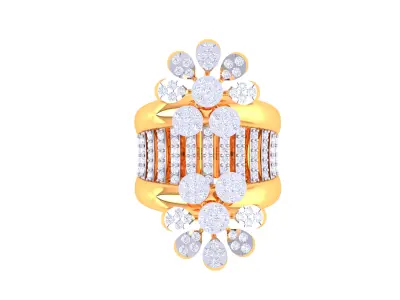 Women Ring MTL 3dm STL OBJ FBX Details 3D print model 13
