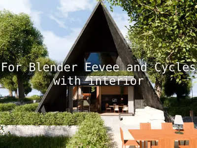 2026 Modern Modular House 19 for Blender Eevee and Cycles 3D model