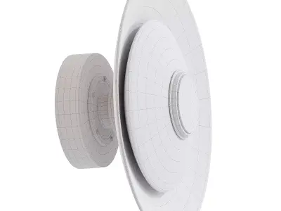 Luna A Disc Sconce 3D model