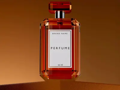 PERFUME MODELING AND LIGHTING SET 3D model 3D model