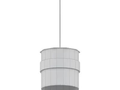BAMBA drum pendant light with shade 3D model
